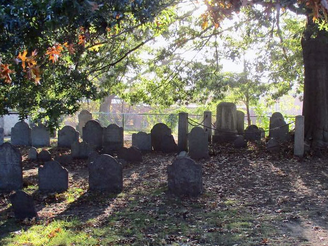 Old Burying Point Cemetery in Salem