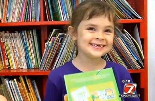 Girl, 5, reads 875 books in a year; library can't keep up 25