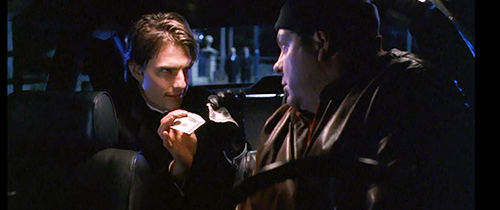 In order to get this taxi driver to wait for him in front of the mention, Dr. Bill tears up a hundred dollar bill and promises him to give him the other half when he comes back. Dr. Bill's motto is probably "Everybody has a price".