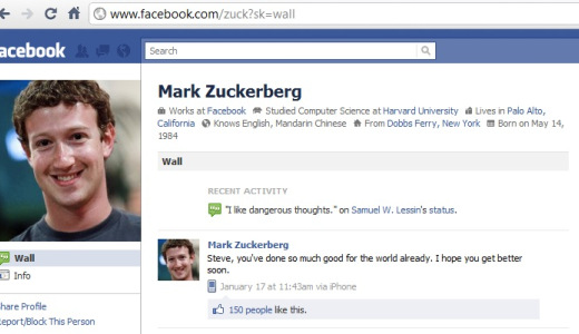 Mark Zuckerberg’s Facebook page hacked 1