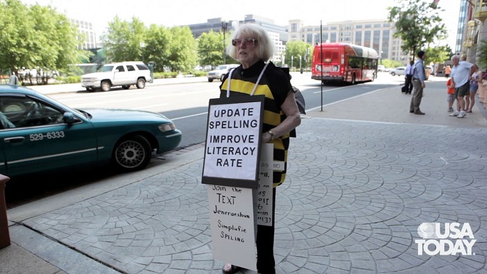 Bizarre Protests Spelling Change