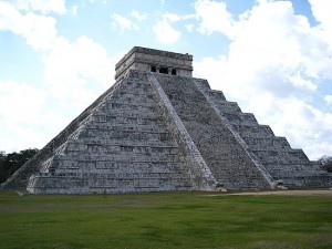 A Mayan pyramid at Chichen-itza