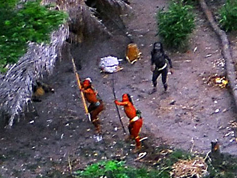 Uncontacted Amazon Tribe - First Ever Aerial Footage 1