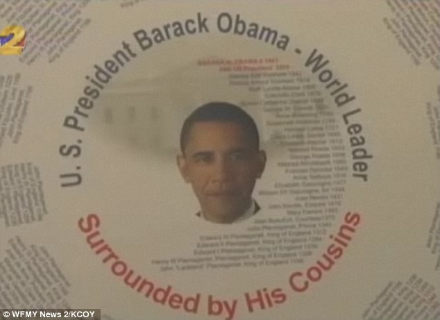 Powerful relative: D'Avignon discovered that she is the 18th cousin of President Obama 
