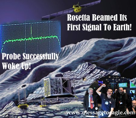 Rosetta Beamed Its First Signal To Earth: The Probe Successfully Woke Up From Long Deep Space Hibernation! 12