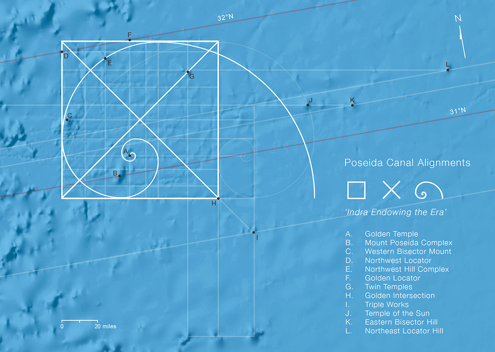 Fibonacci Alignments —Azores Pyramid Submerged City of Poseida 30
