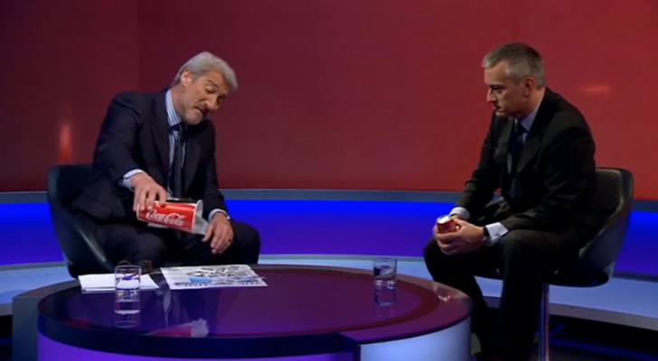 On Live TV BBC Journalist Shows Coca-Cola President How Much Sugar Is In Their Drink 18