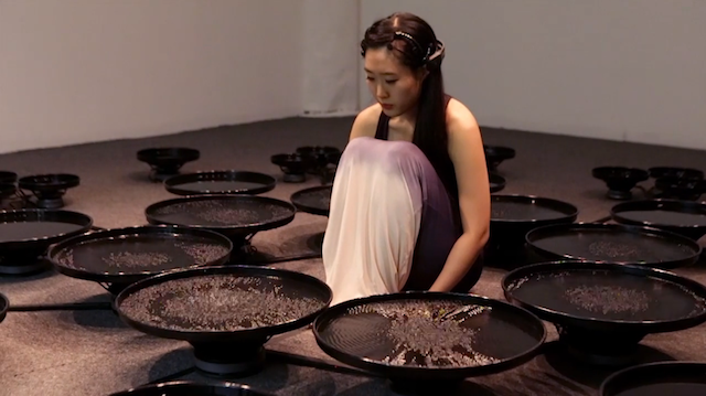 Artist Manipulates 48 Pools of Water with Her Mind 21
