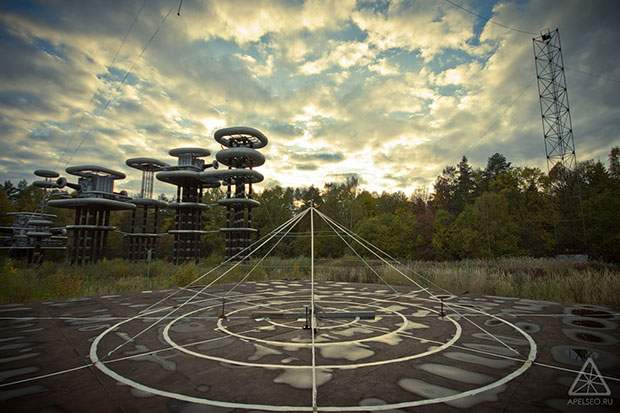 Electrifying: Giant futuristic 'Tesla Tower' in abandoned woods near Moscow 1