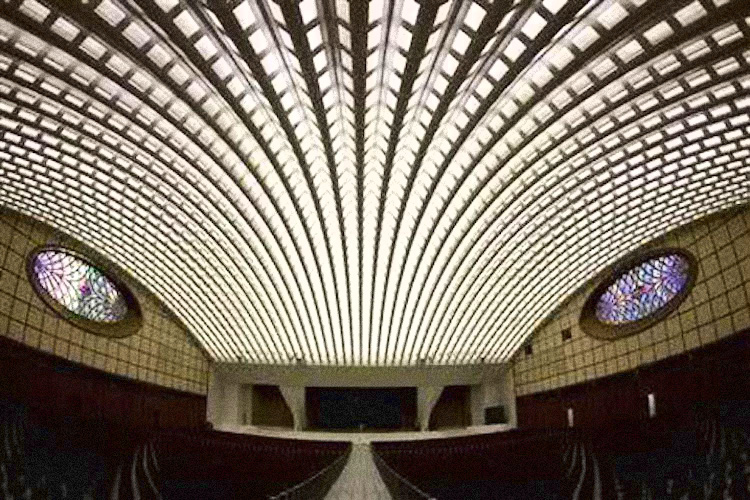 Inside the Pope's Reptilian Audience Hall in Vatican City 9