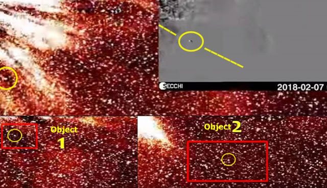 Were Two Projectiles Fired Into The Sun by a UFO?  1