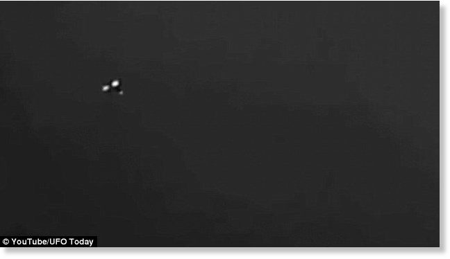 Triangular UFO videoed flying low in the night sky could be the 'best evidence ever' for alien life 1