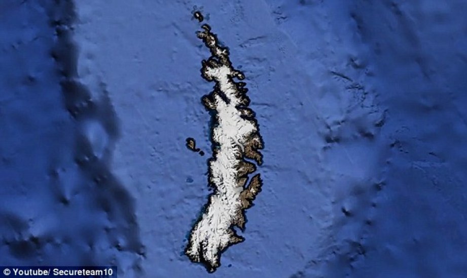 Alien hunters are convinced a mysterious object spotted on Google Earth on a remote island is a crash-landed spaceship 12