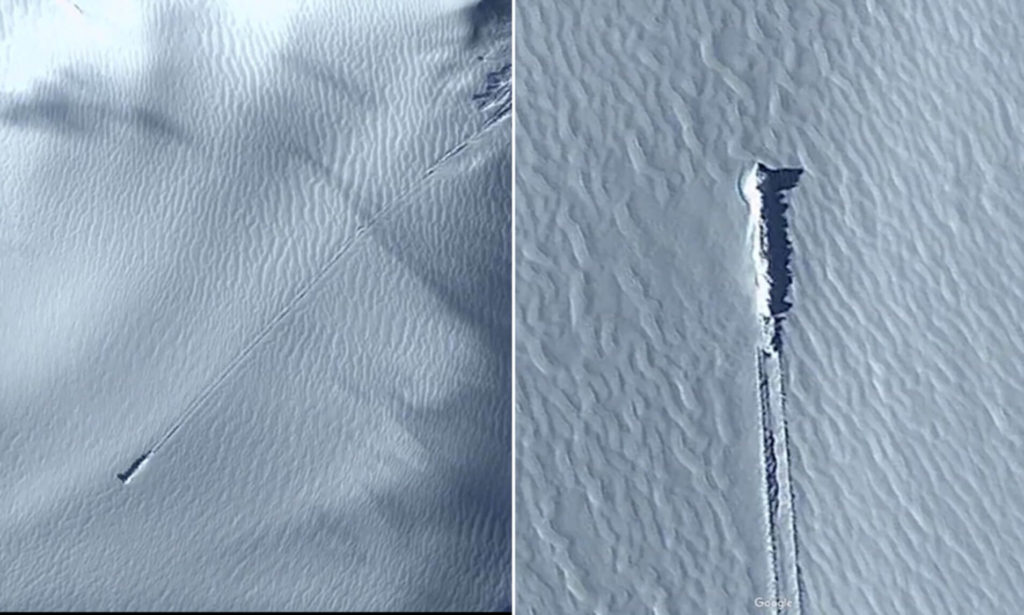 Alien hunters are convinced a mysterious object spotted on Google Earth on a remote island is a crash-landed spaceship 3