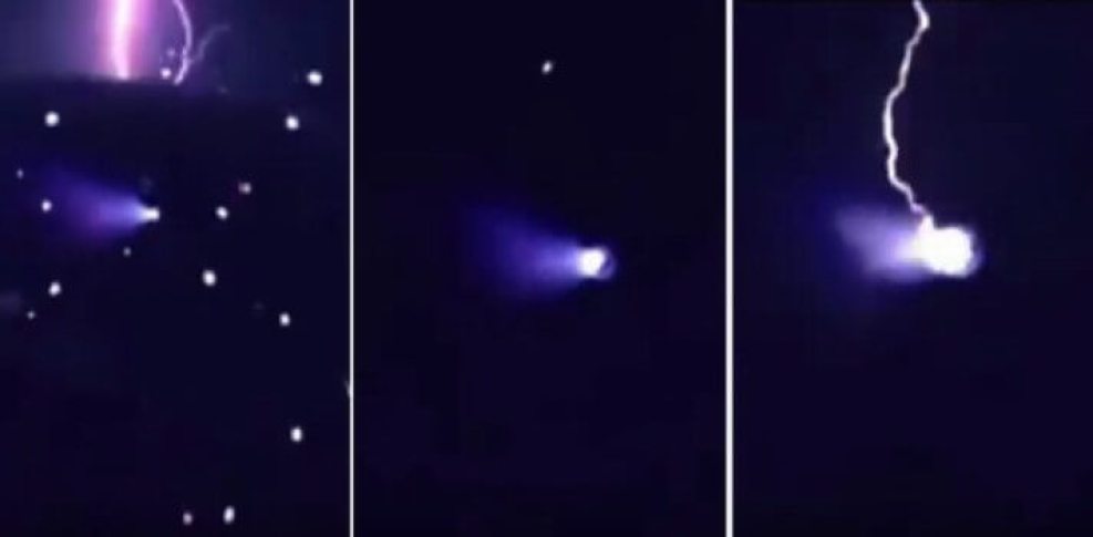 Ufo Struck By Lightning In Austria Filmed By A Group Of People 4