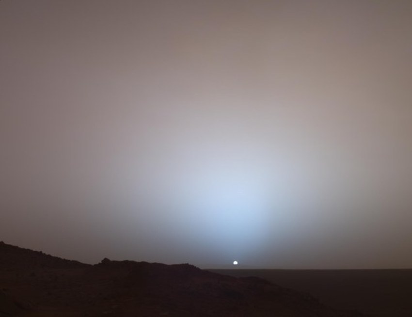 And here's that same sun from the surface of Mars:
