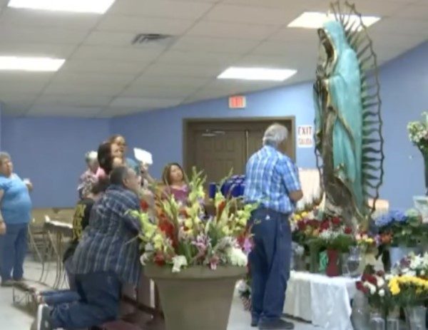 Virgin Mary statue starts crying 17