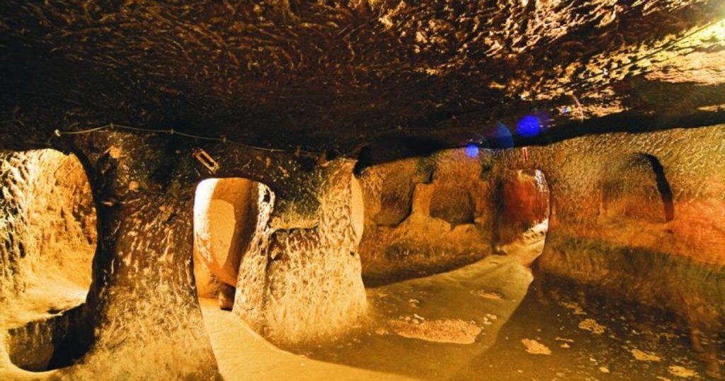 Incredible Byzantine underground city in Turkey that runs 18 storeys deep discovered by local who was renovating his home 20