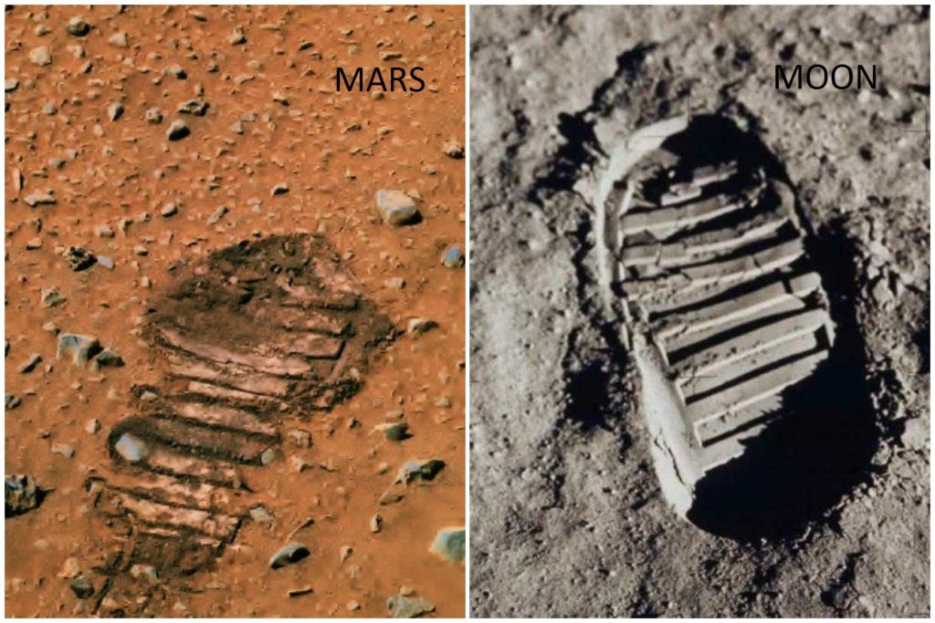 Shocking Footprint Found On Mars Shows Astronauts Visited This Planet 1