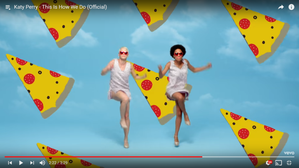 Sex Kitten Programming/Pedophile Symbols (Ping Pong, Hot Dog, Ice Cream, Pizza) Found in Katy Perry Video ‘This Is How We Do’ 37