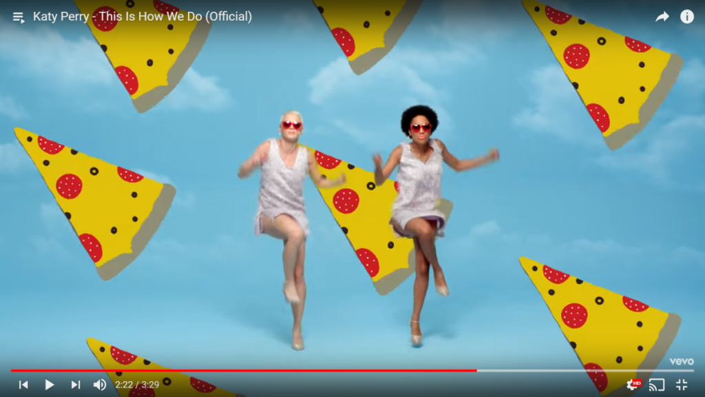 Sex Kitten Programming/Pedophile Symbols (Ping Pong, Hot Dog, Ice Cream, Pizza) Found in Katy Perry Video ‘This Is How We Do’ 1