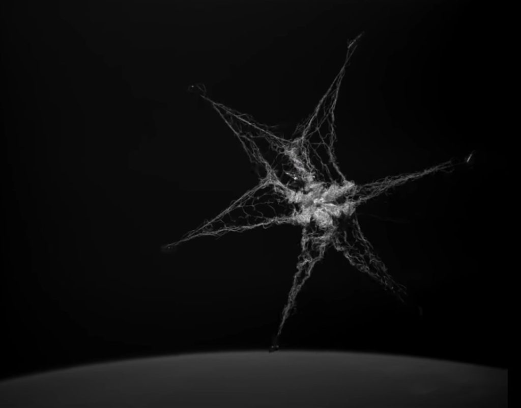 Watch a Satellite Net a Cubesat in Awesome Space Junk Cleanup Test 1