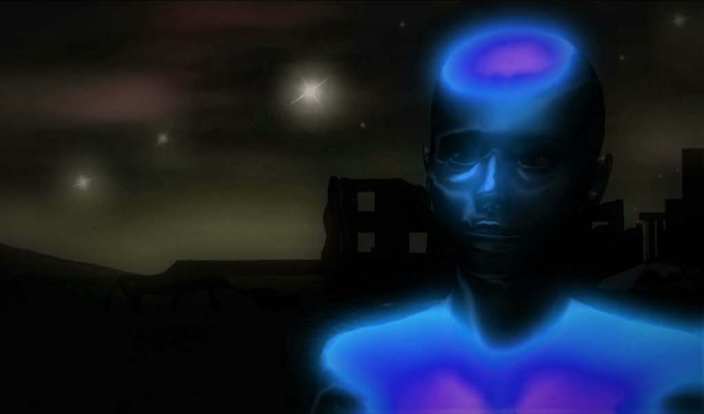 The mysterious encounter of some children with a "little blue man" 1