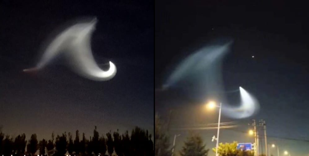 Mysterious glowing trails captured on camera by stunned residents of northern China 33