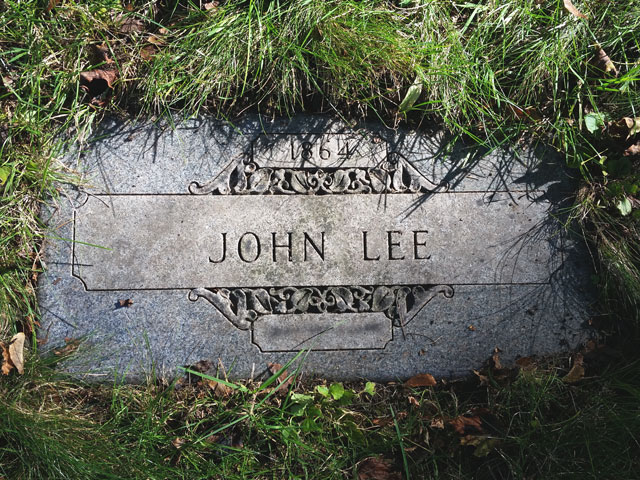The grave of John Babbacombe Lee in Milwaukee