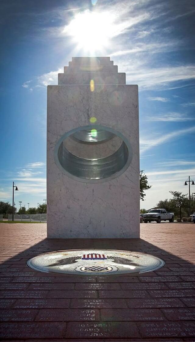 Once a Year at 11:11 am the Sun Shines Perfectly on this Memorial 25