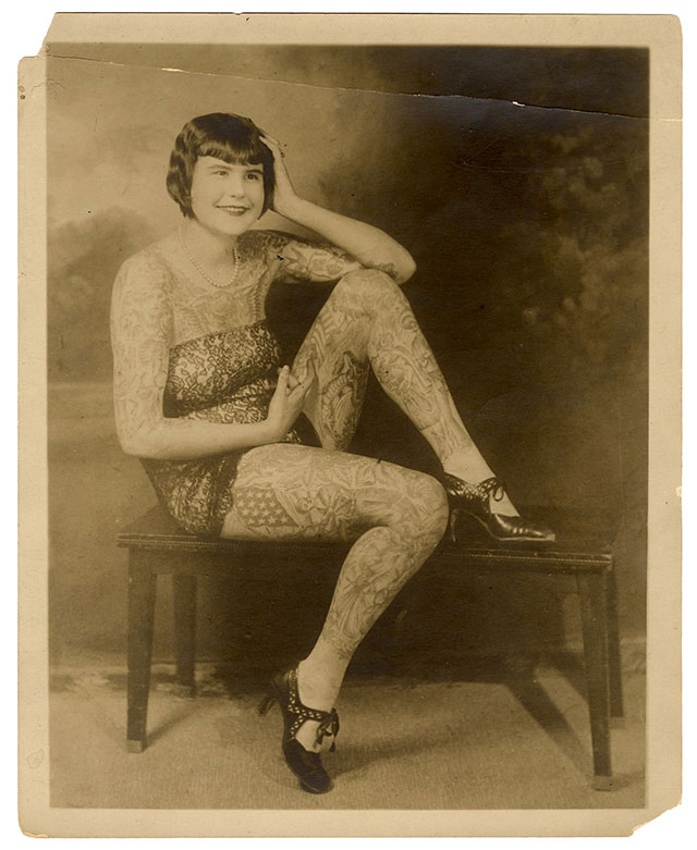 Betty Broadbent tattooed lady