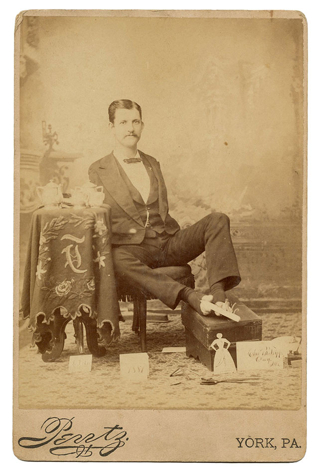 Sideshow performer Charles B. Tripp, the Armless Wonder