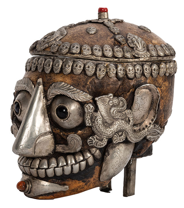 Tibetan kapala skull