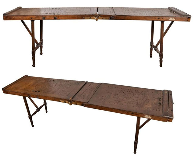 Antique embalming table