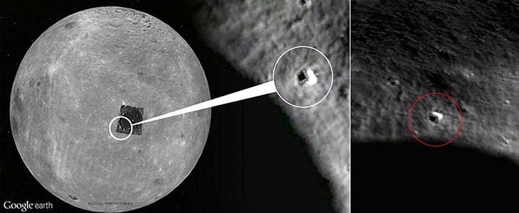 dark side of the Moon Chinese probe extraterrestrial bases - Chinese probe Chang'e-4 lands on the hidden side of the Moon and will reveal the existence of extraterrestrial bases