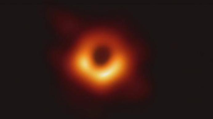 photograph of black hole
