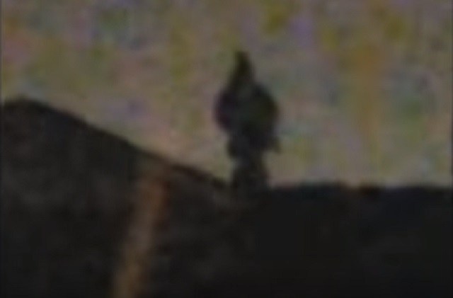 Descending Dark Humanoid Figure Filmed In California 33