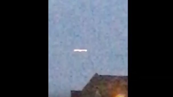 Cigar-Shaped UFO Recorded over The Netherlands Changes into Two Orbs 7