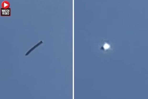 Another snake-like UFO spotted as mystery object 'emits energy beam' over Washington 1