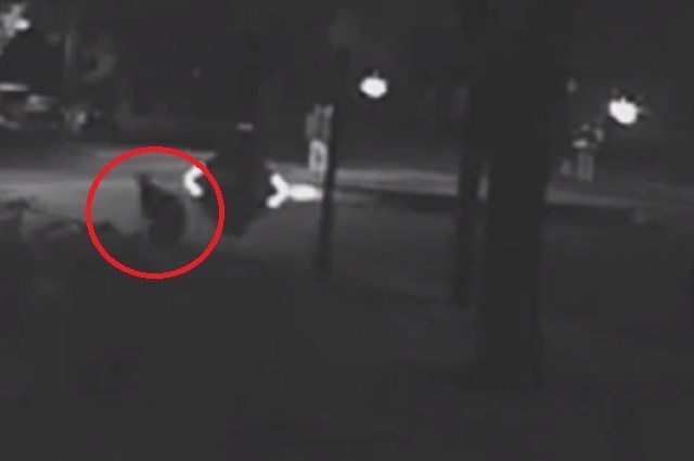 CCTV Footage Captures Mysterious Humanoid Figure Materializing At Night 20