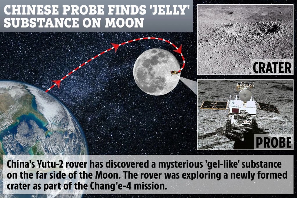 The Chinese lunar rover finds a strange substance in the moon's hidden face 12