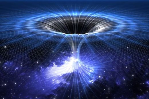 © Shutterstock If wormholes exist, they might lead to another universe. But, there's no evidence that wormholes are real or that a black hole would act like one.