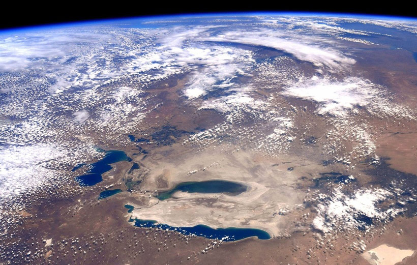 Aral Sea from space