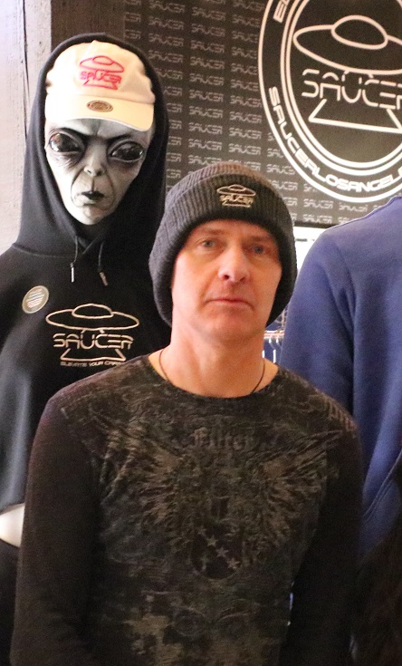 Ufologist Nick Redfern shoots famous black helicopters over his home 12