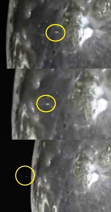 Astronomer records a UFO escaping from the Aristarchus Crater on the Moon 7