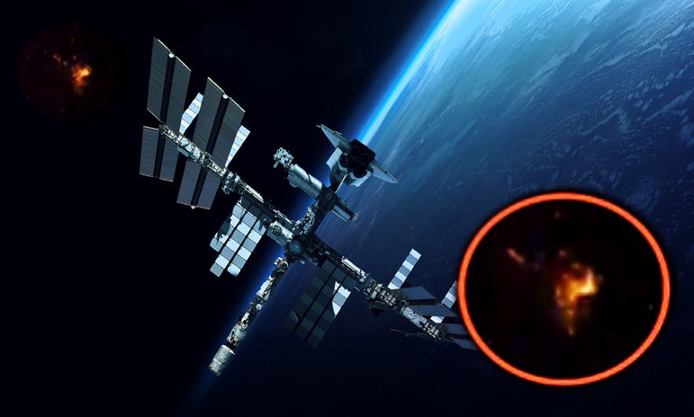 Astronauts observe several UFOs near the International Space Station 11