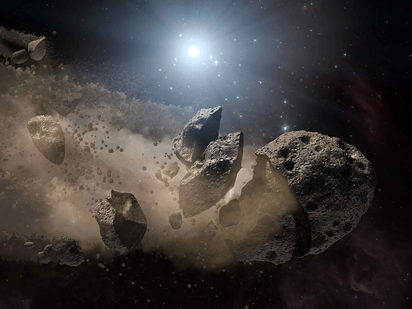 Witnessing the destruction of an asteroid 1