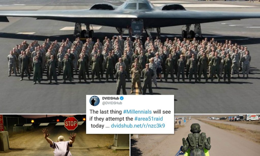 Area 51 raid: US military apologises for tweet about stealth-bombing ‘millennials’ 24