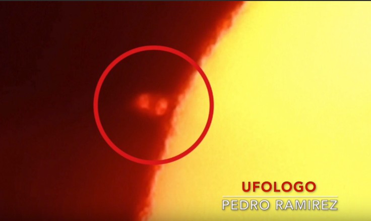 Researcher records two huge UFOs near the Sun 10