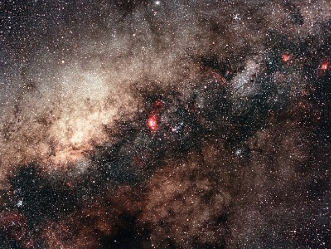 The galaxies are connected by "giant structures" 4
